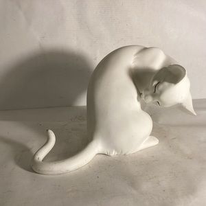 Fine bone china cat figurine.